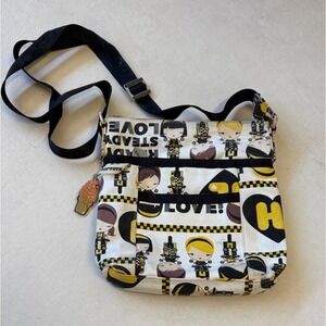 Harajuku Lovers Gwen Stefani Crossbody Bag Ready Steady Love Graphic Canvas Y2K